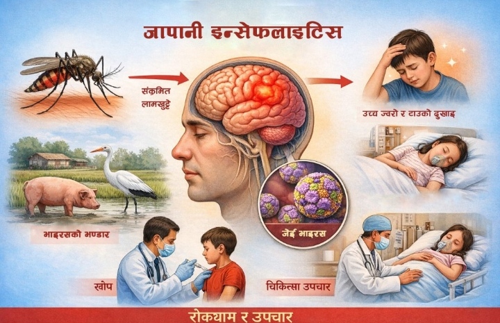डेंगुभन्दा घातक जापानी इन्सेफलाइटिस : संक्रमित ३ मध्ये १ को मृत्यु