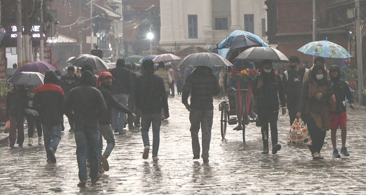 काठमाडौँसहित विभिन्न जिल्लामा वर्षा सुरु